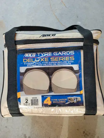 Protect your tires from the sun when parked. Set of 4. No rips or damage. Could use a wash. Fits tir...