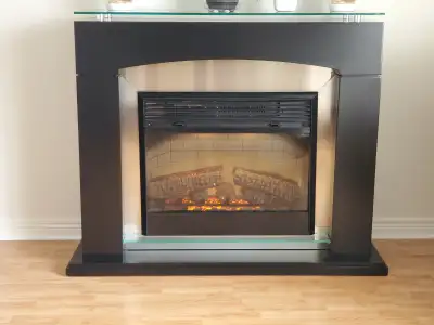 Electric fireplace, View more