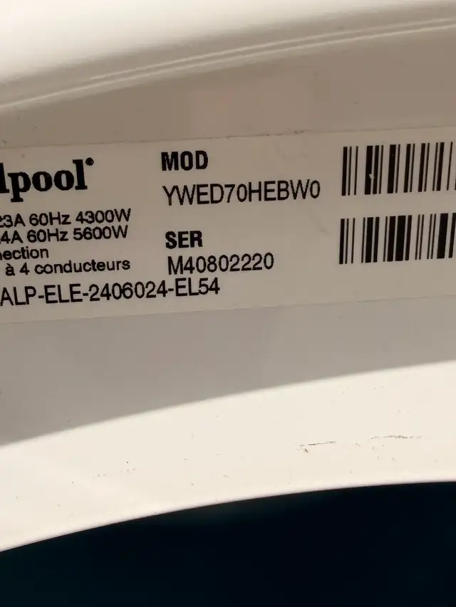 Whirlpool Duet Front Load Washer & Dryer Set 27” in Washers & Dryers in Mississauga / Peel Region - Image 11