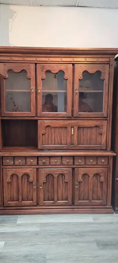 Antique display cabinet for sale. $100 or best offer, View more