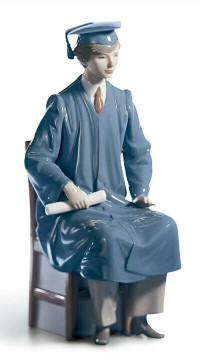 LLADRO - GRADUATE - Boy.  MINT condition with box. Special Piece