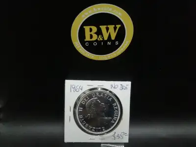 1964 Canada $1 No Dot Coin $35 The 1964 Canada $1 No Dot coin is a unique variant of the regular 196...