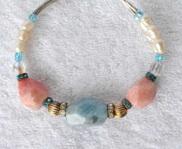 PEARL, LARIMAR, QUARTZ and CRYSTAL NECKLACE in Jewellery & Watches in Ottawa - Image 3