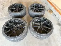 FC04 Black Fast Wheels and Tires for Sale Almost New 