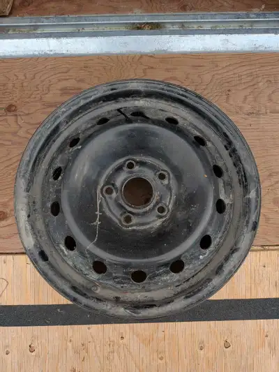Four steel rims that fit your VW. Great if you're gonna add snows to them for that snowy winter that...