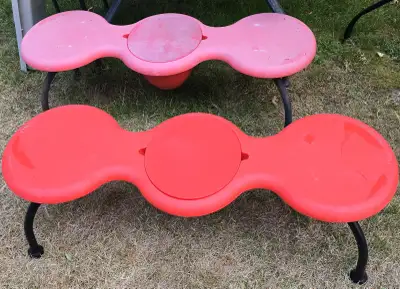 IKEA PS Eva & Peter Moritz Vintage Orange Tubular Benches, View more