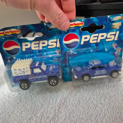 1991 Majorette Pepsi Die-Cast Metal Cars 1:64 Scale (2 count), View more