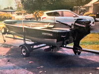 14' Sterling Aluminum Boat with 2010 8hp motor