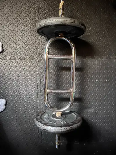 50lbs of weight and bar , View more