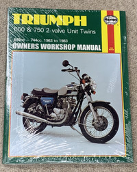 Haynes Workshop Manual for Triumph 650 & 750 twins, 1963-1983