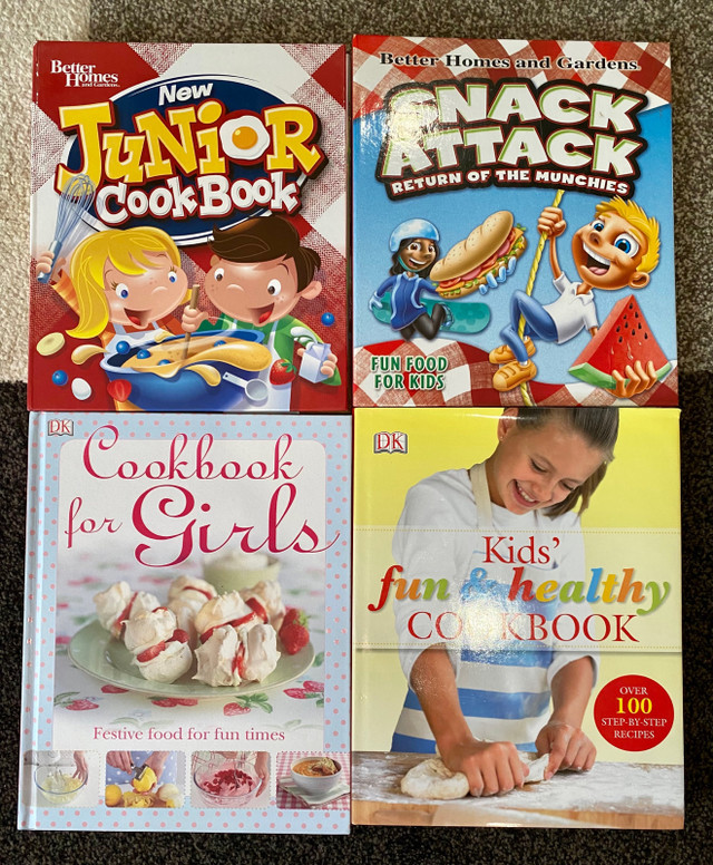 4 Hardcover Cookbooks for Kids  in Children & Young Adult in Fredericton