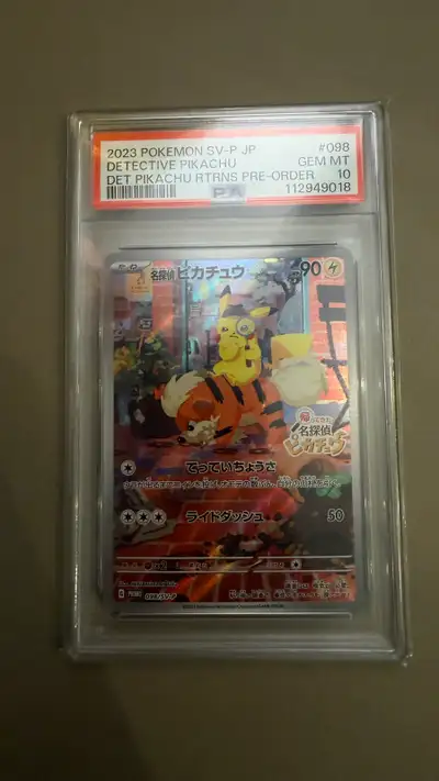 PSA 10 - Pokemon Detective Pikachu Promo #098, View more
