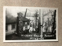 Vintage RPPC Postcard Hidden Valley Resort Minden 1954