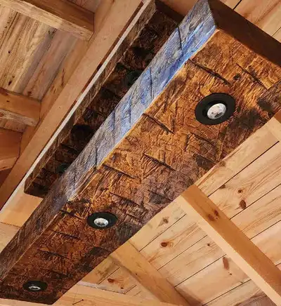 Light Fixture Hand Hewn, View more