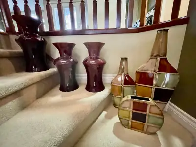 La-Z-Boy ceramic urns and metal vases, View more