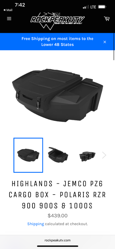 Jemco RZ6 storage box Fits models listed New unused $525 Email or txt 2043927883