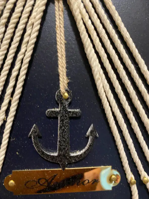 Sailor’s Knot Maritime Nautical Shadow Box With Wood Frame in Arts & Collectibles in Vancouver - Image 8
