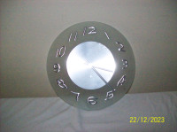 frosted glass clock #0696