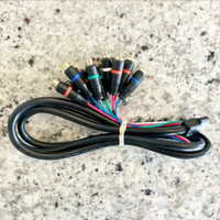 HD RETROVISION YPBPR COMPONENT VIDEO FEMALE-MALE EXTENSION CABLE