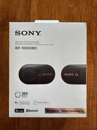 (Like New) Sony WF-1000XM3 Noise Cancelling earbuds
