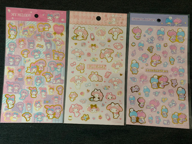 Sanrio Stickers Hello Kitty Cinnamoroll Keroppi My Melody Kuromi | Toys ...