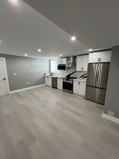 3 Bed 2 Bath Brand New Basement For Rent