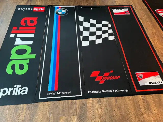 Moto GP Paddock Display carpets mat garage BMW Aprillia Ducati in Other in Barrie - Image 3
