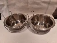 Dog Bowls, Set of 2, Hanging Stainless Steel $20.00