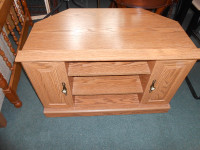 Pressed wood corner tv stand