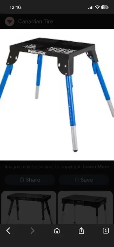 power tool stand (adjustable height)., View more