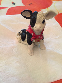 Black  & white cow ornament (looking for a new home)