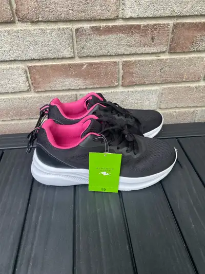 Athletic Works black and pink running shoes, View more