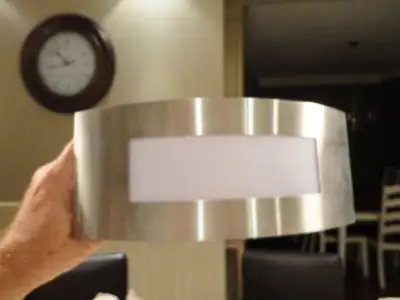 Massive Brand #IP44 Euro Lighting Brushed Nickel Wall Fixture, View more