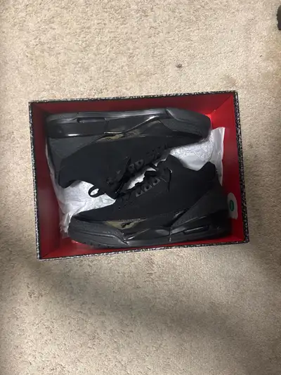 Jordan black cat 3s size 13, View more