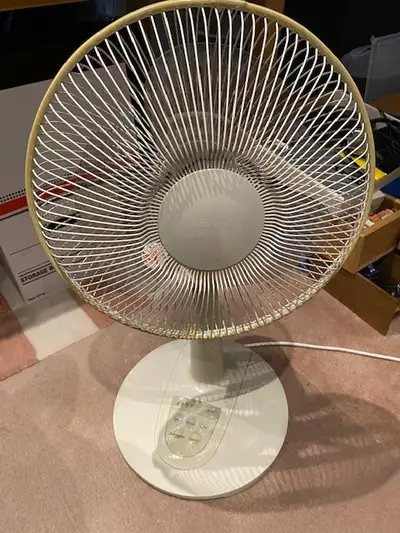 A 12-inch oscillation desk fan with tilt, variable speed,  timer, View more