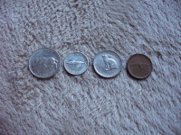 1967 Canadian Centennial Coins - Set of 4
