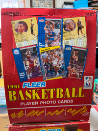 1991/92 Fleer Basketball Rack Pack Box