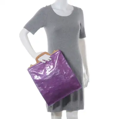 Louis Vuitton Vernis Purple Stanton Slim Bag #TH0060 - Authentic, View more