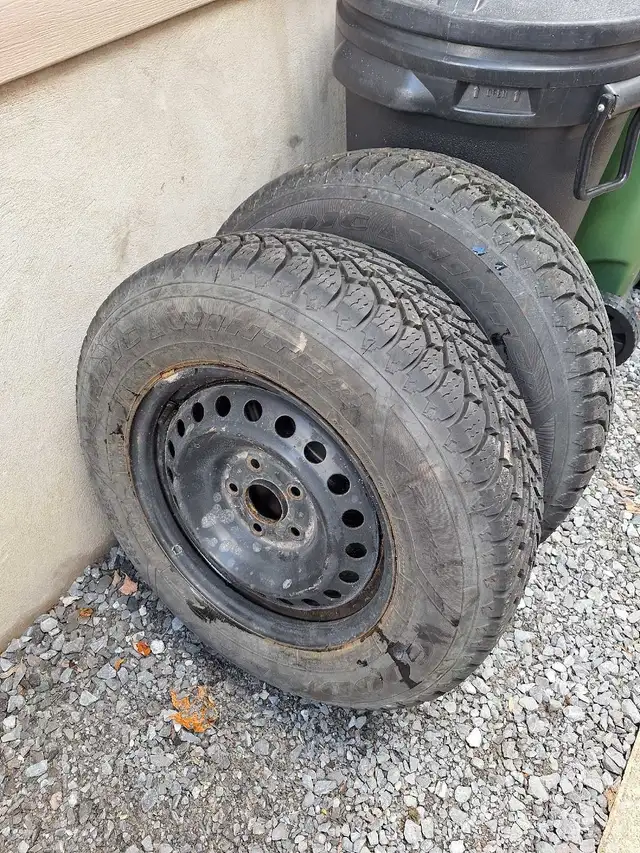 Goodyear winter tires with rims in Tires & Rims in Kingston - Image 2