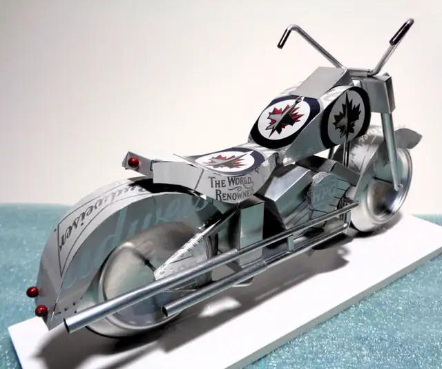 WINNIPEG JETS WHITE-OUT MOTORCYCLE in Motorcycle Parts & Accessories in Winnipeg - Image 3