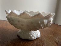 Vintage Fenton Milk Glass  3872 Candle Bowl