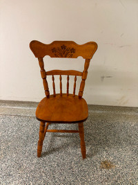 Single wooden chair