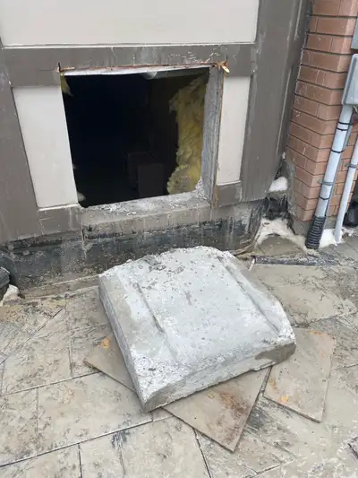Contact for egress window,side door,patio door,garage door,concrete cutting,coring,demo ,raillings,s...