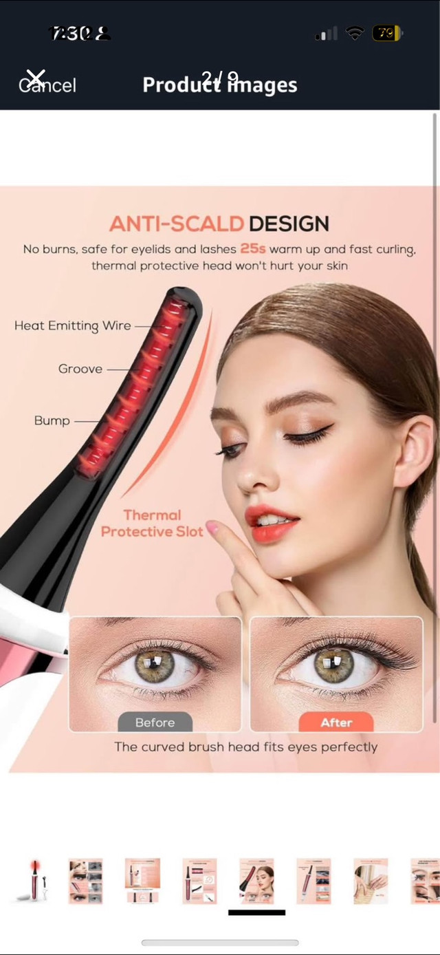 Heated Eyelash Curler in Health & Special Needs in City of Toronto - Image 2