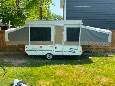 2000 Jayco Eagle 10’ tent trailer in good condition. Winter stored yearly. Light weight easy towing....