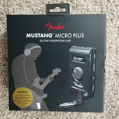 Fender Mustang Micro Plus - Guitar Headphone Amp, View more