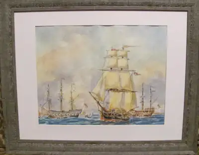 Original watercolor painting (two versions) 12.5 x 16.5 inch The paper and paints are of high qualit...