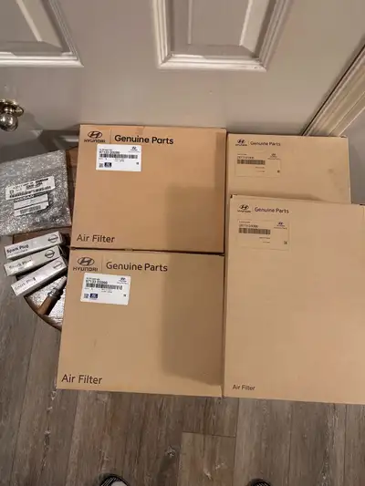 I'm selling a collection of brand new, genuine Hyundai and Nissan car parts, including air filters,...