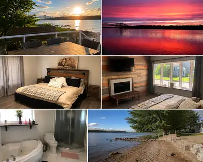 Maison chaleureuse sur le bord du fleuve – Location 30 jours et + Vue spectaculaire sur le fleuve et...