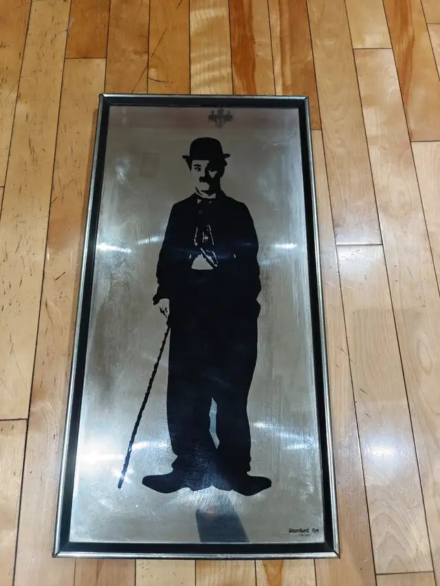 29.5x15 inches vintage Charlie Chaplin mirror wall art in Arts & Collectibles in City of Toronto - Image 10
